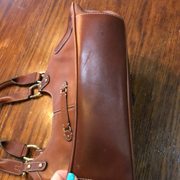 Cole Hann brown leather handbag - Picture 3 of 10